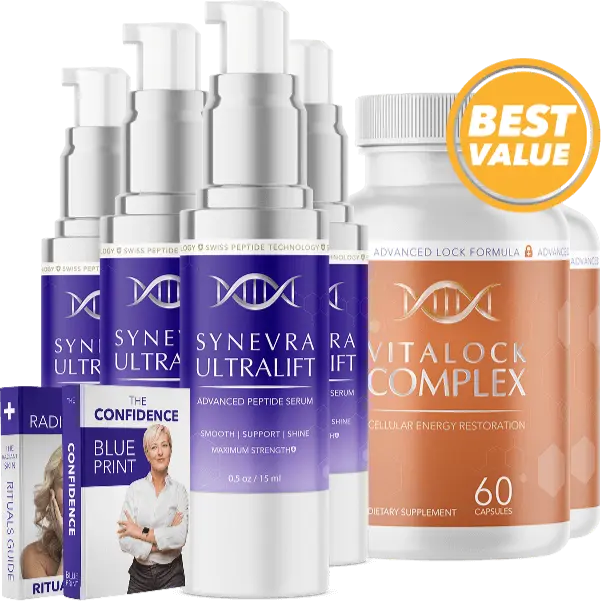 Synevra Ultimate pack - 4 UltraLift Serums and 2 VitaLock Complex with free bonus eBooks